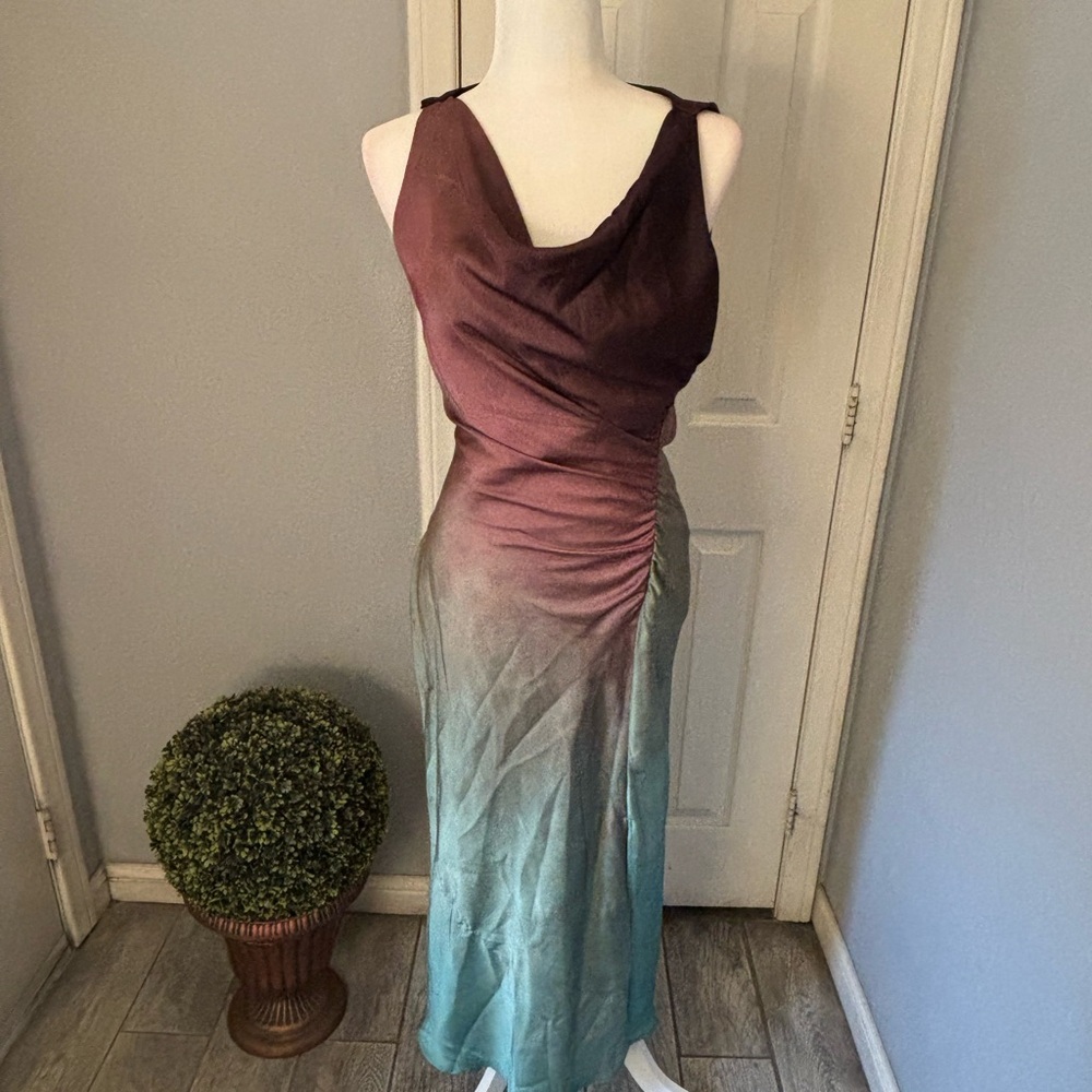 Zara Elegant Gradient Dress